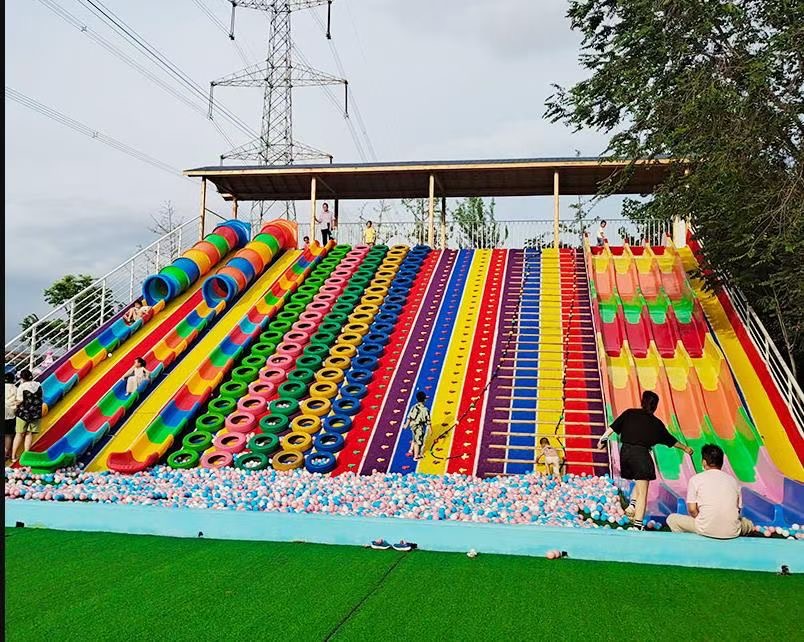 网红滑世界滑梯组合