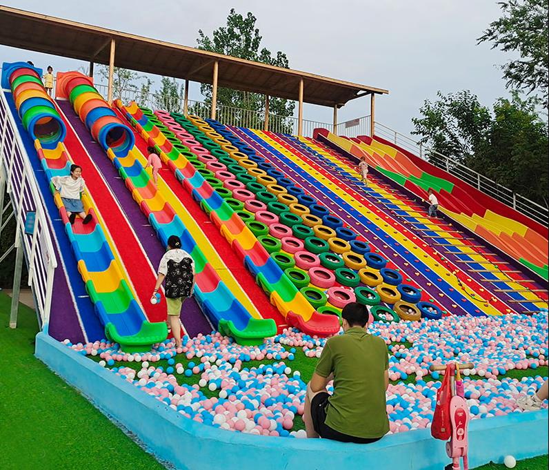 网红滑世界滑梯组合