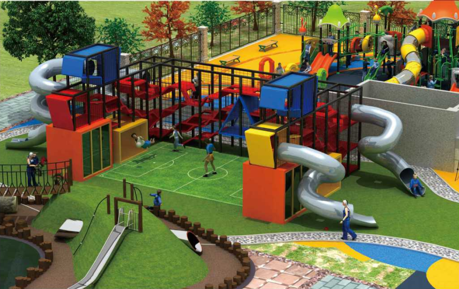 户外立体迷宫呼啦墙