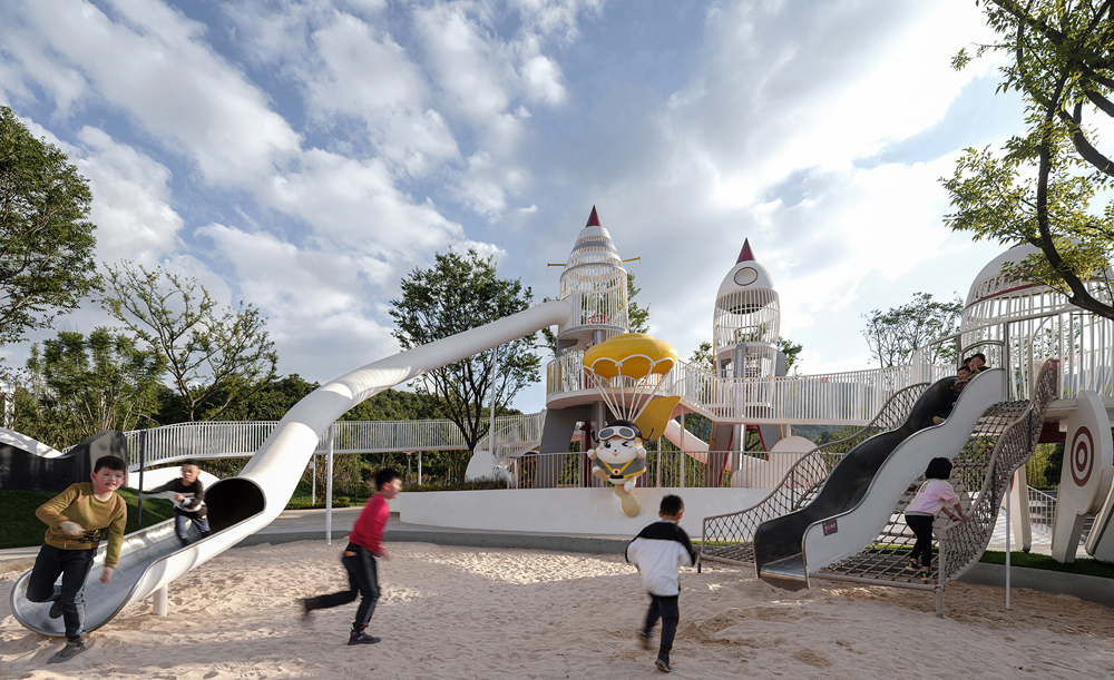 火箭不锈钢滑梯