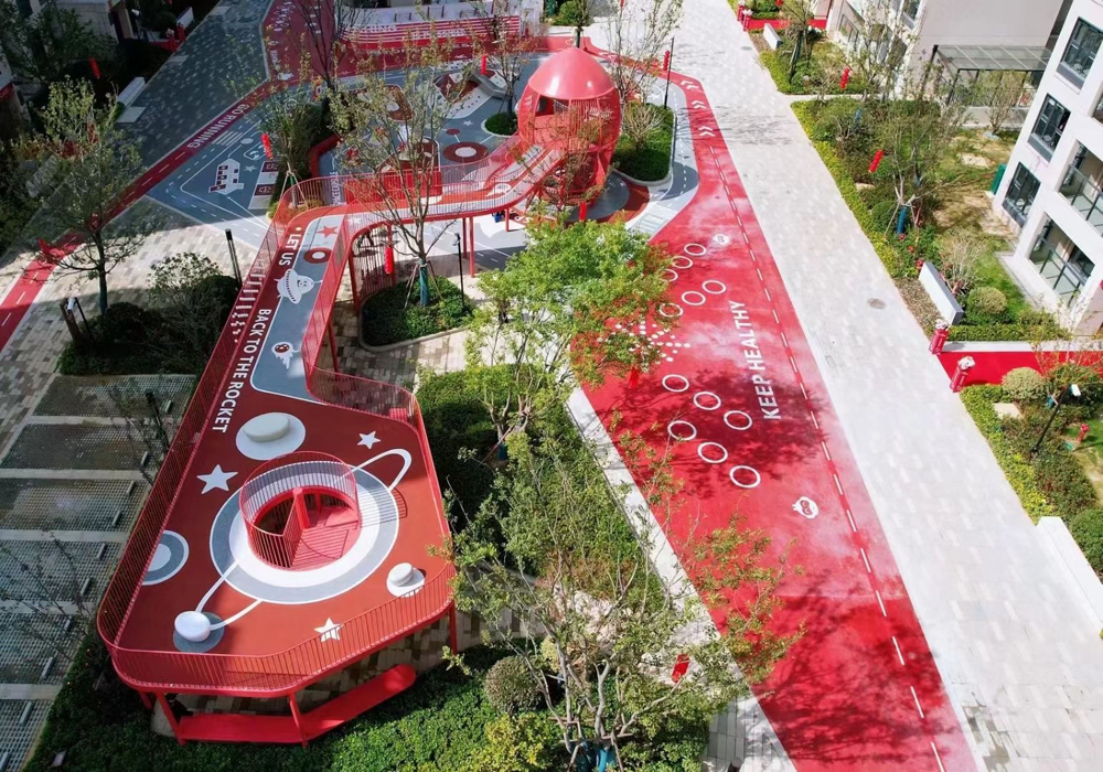 小区主题不锈钢滑梯户外乐园