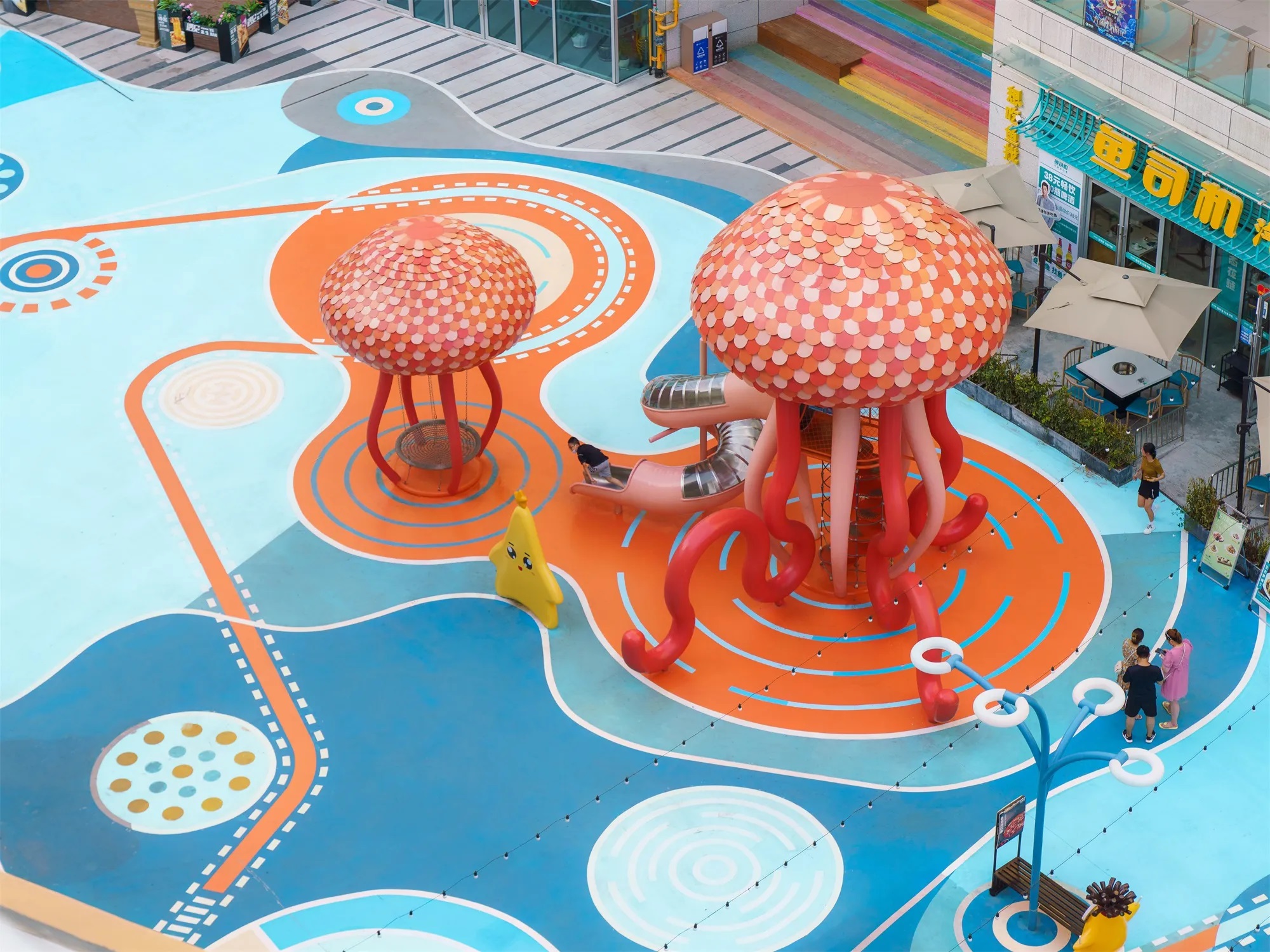 水母不锈钢滑梯